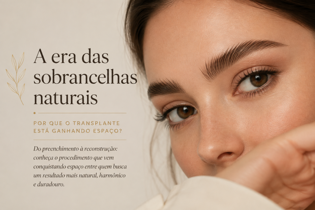 A nova era do transplante de sobrancelhas